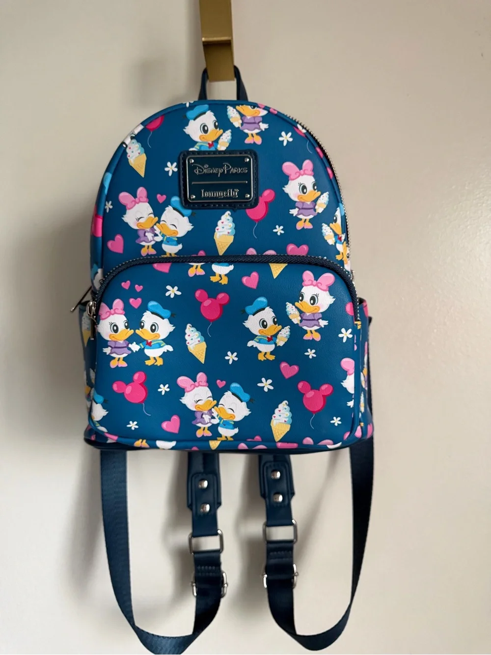 Like New! Daisy & Donald Disney Parks Loungefly Mini Backpack!